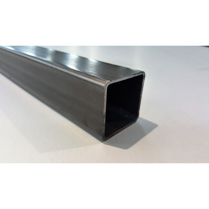 Tube acier carré noir - 25x25x2 mm - Tubes coupés individuellement à la  longueur voulue